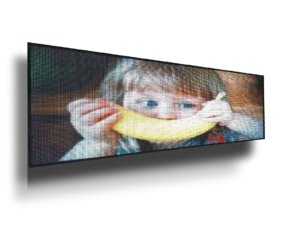 Ηλεκτρονική πινακίδα LED, με διαστάσεις 504x158 και τύπο Pixel P6, έγχρωμο, διπλής όψης, εξωτερικού χώρου