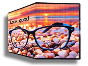 Ηλεκτρονική πινακίδα LED, με διαστάσεις 132x84 και τύπο Pixel P6, έγχρωμο, εξωτερικού χώρου