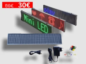 Ηλεκτρονική πινακίδα LED, με διαστάσεις 45x20 και τύπο Pixel P15,  εσωτερικού χώρου