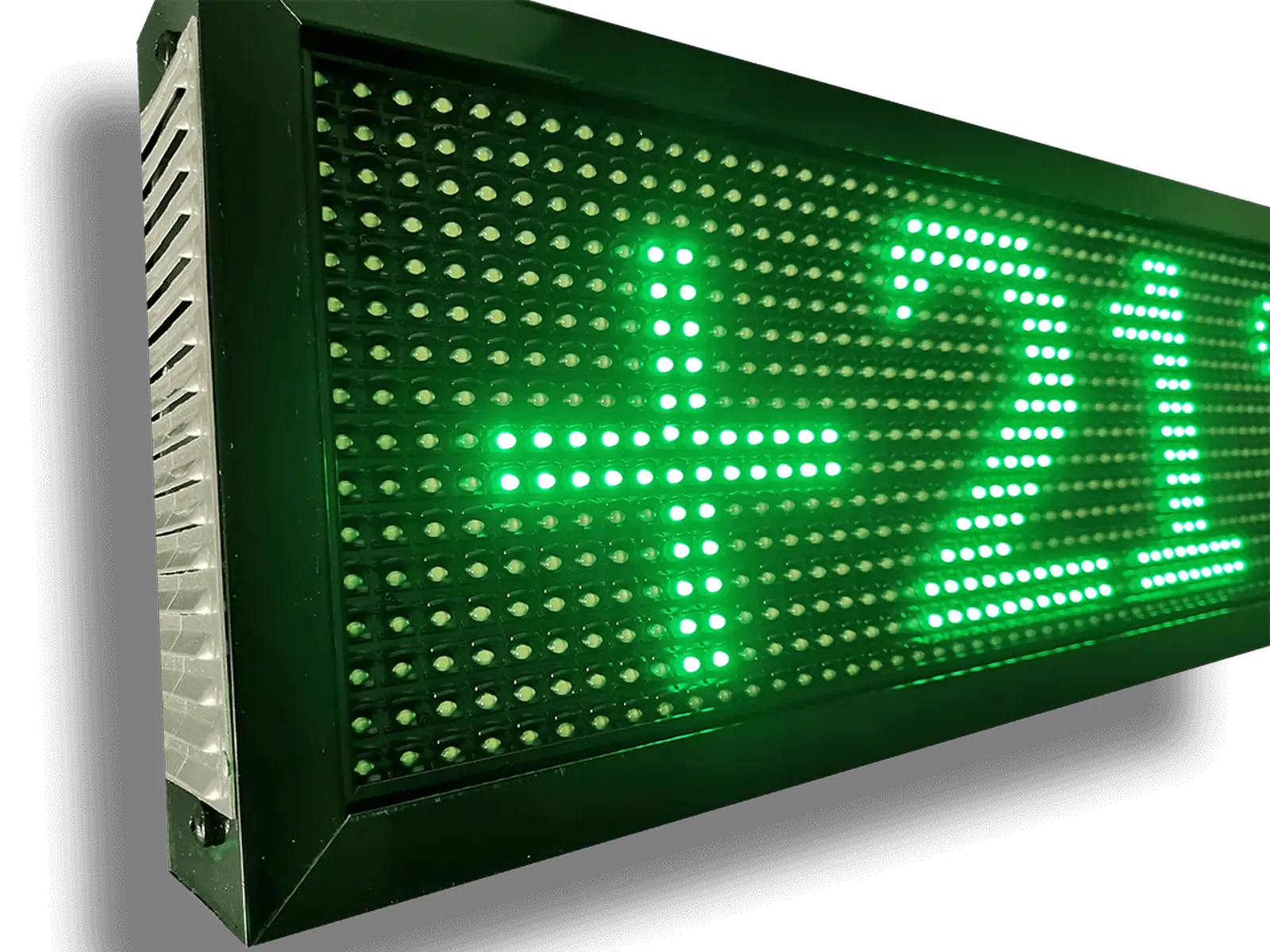 Ηλεκτρονική πινακίδα LED, με διαστάσεις 68x20 και τύπο Pixel P10, σε πράσινο χρώμα, εξωτερικού χώρου - Image 3