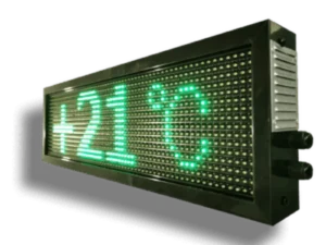 Ηλεκτρονική πινακίδα LED, με διαστάσεις 68x20 και τύπο Pixel P10, σε πράσινο χρώμα, εξωτερικού χώρου