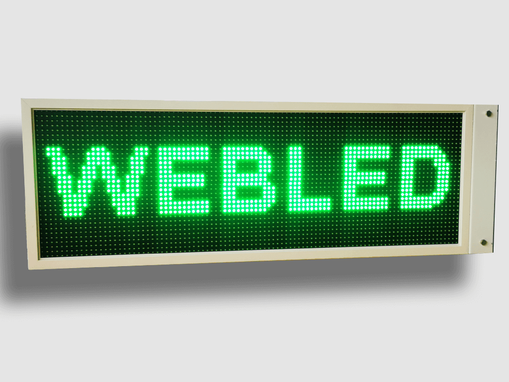 Ηλεκτρονική πινακίδα LED, με διαστάσεις 100x36 και τύπο Pixel P10, σε πράσινο χρώμα, διπλής όψης, εξωτερικού χώρου - Image 3