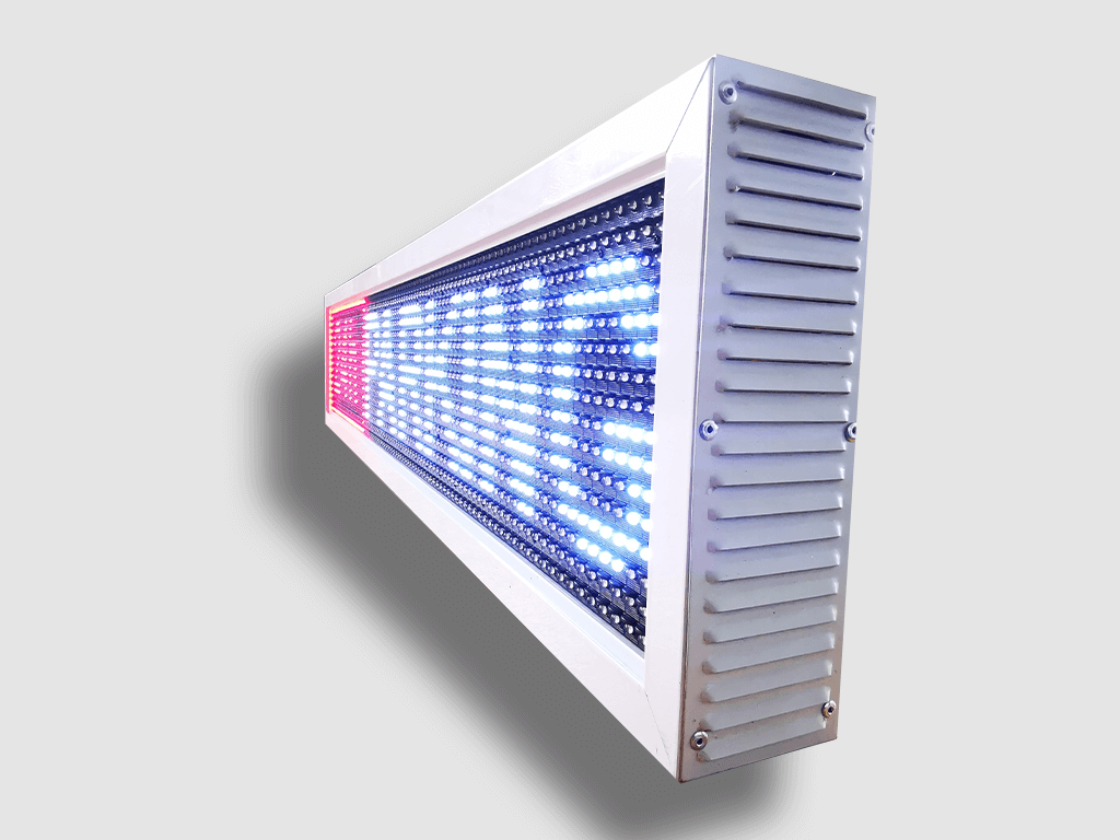 Ηλεκτρονική πινακίδα LED, με διαστάσεις 100x20 και τύπο Pixel P10, σε κόκκινο/λευκό χρώμα, εξωτερικού χώρου - Image 2