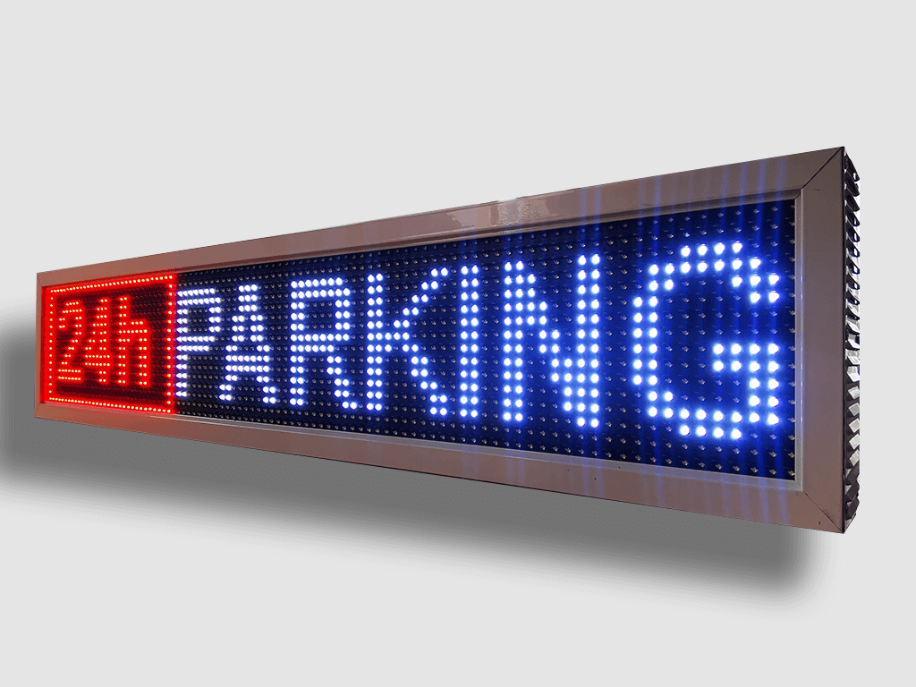 Ηλεκτρονική πινακίδα LED, με διαστάσεις 100x20 και τύπο Pixel P10, σε κόκκινο/λευκό χρώμα, εξωτερικού χώρου - Image 4