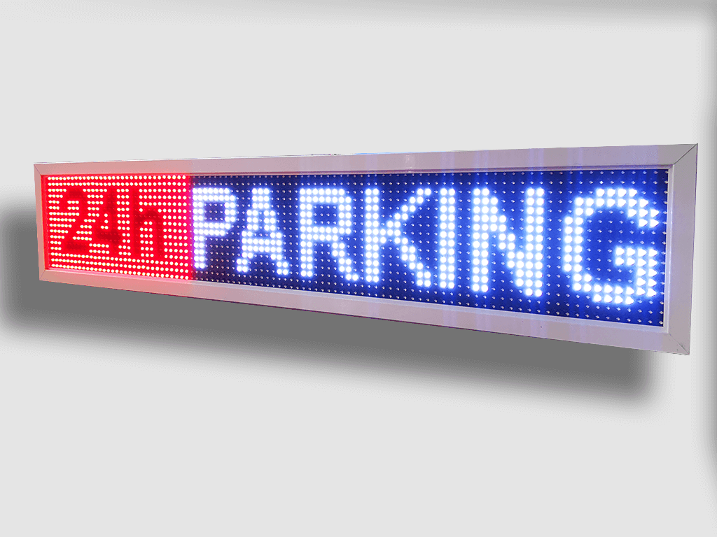 Ηλεκτρονική πινακίδα LED, με διαστάσεις 100x20 και τύπο Pixel P10, σε κόκκινο/λευκό χρώμα, εξωτερικού χώρου - Image 3