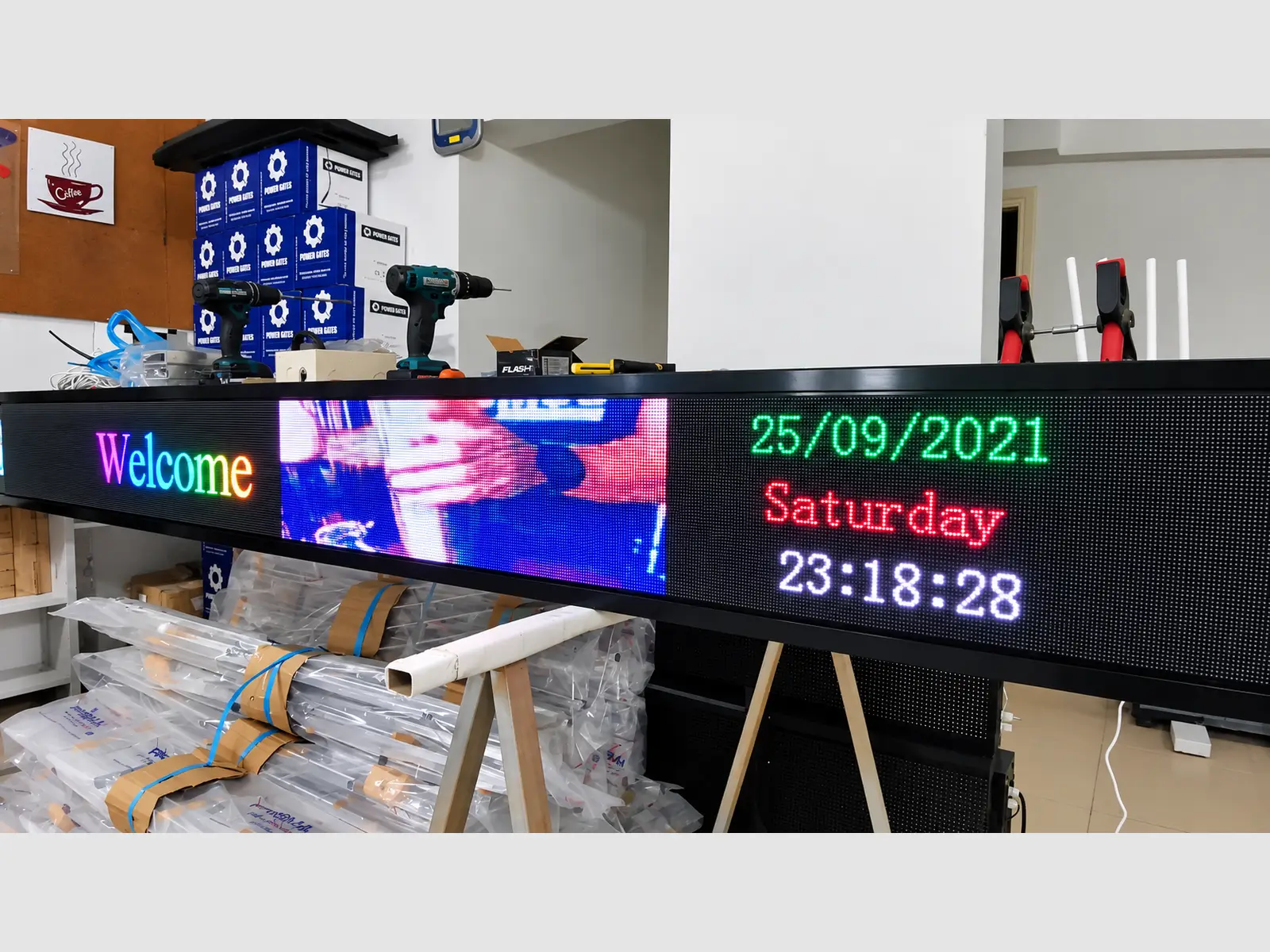 Ηλεκτρονική πινακίδα LED, με διαστάσεις 288x20 και τύπο Pixel P3, έγχρωμο, εξωτερικού χώρου - Image 3