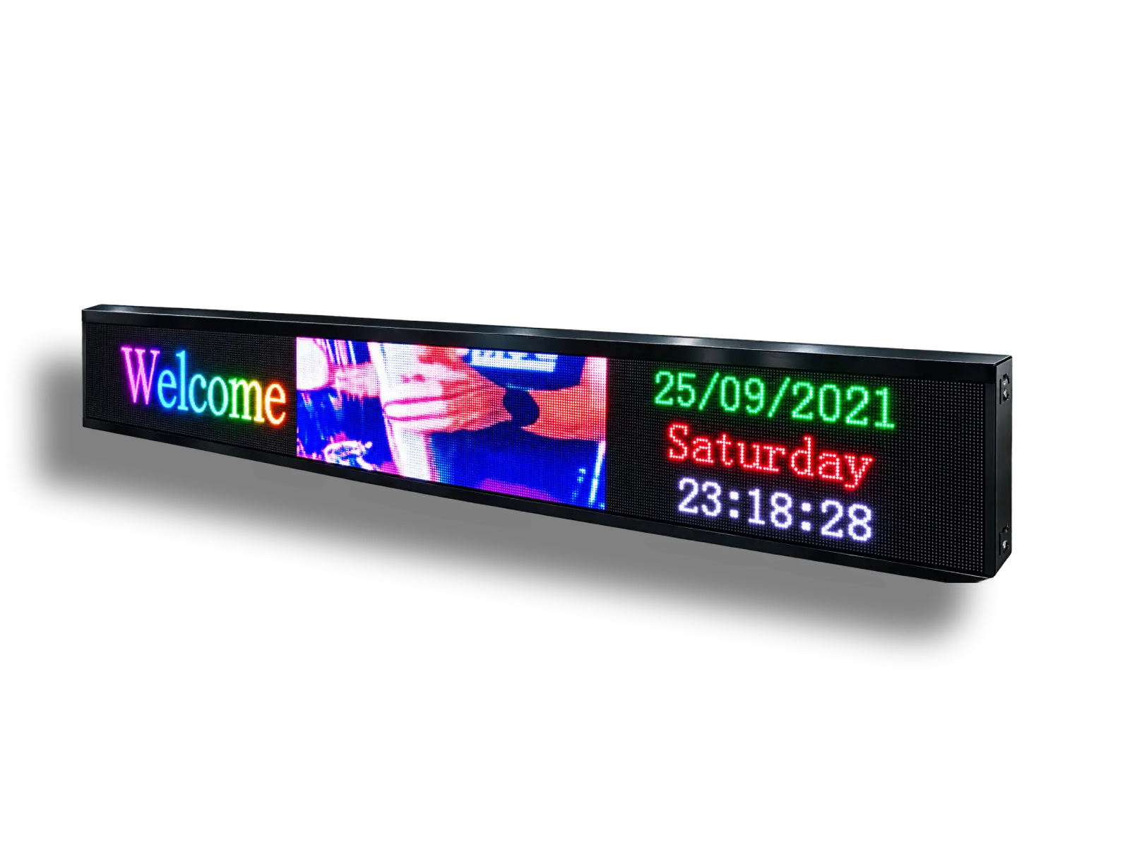 Ηλεκτρονική πινακίδα LED, με διαστάσεις 288x20 και τύπο Pixel P3, έγχρωμο, εξωτερικού χώρου