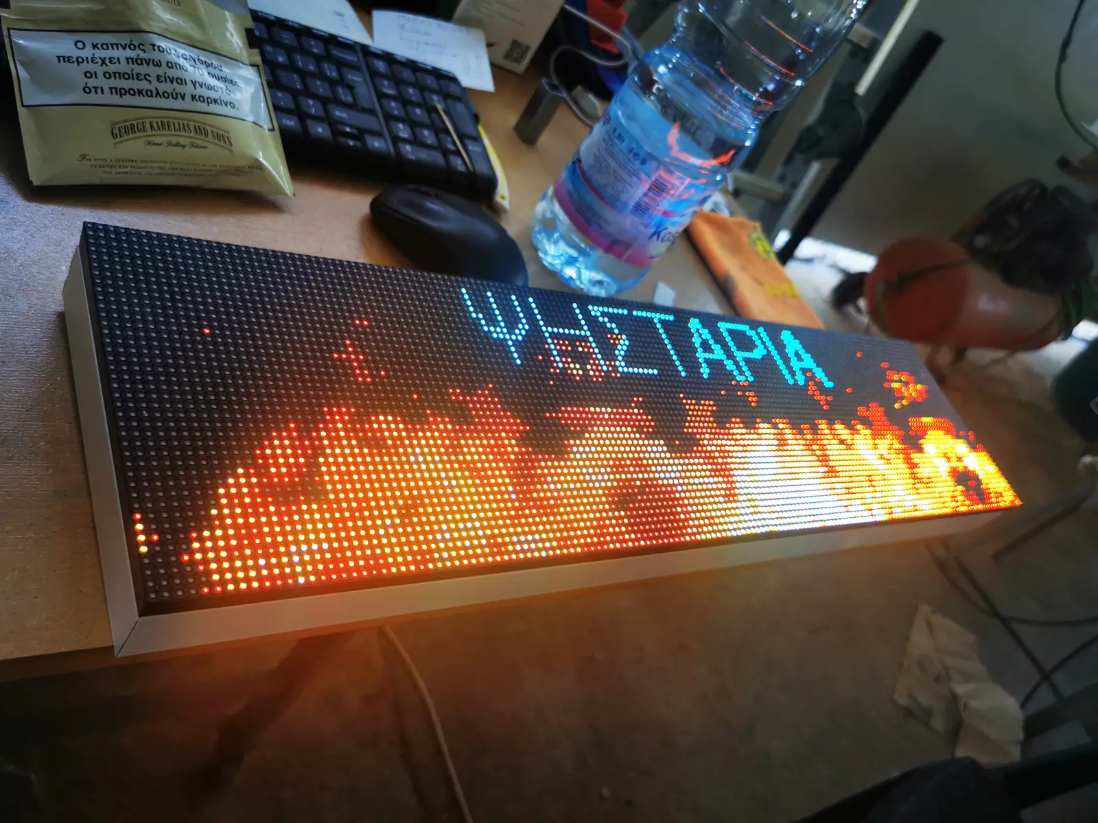 Ηλεκτρονική πινακίδα LED, με διαστάσεις 64x16 και τύπο Pixel P4, έγχρωμο - Image 4