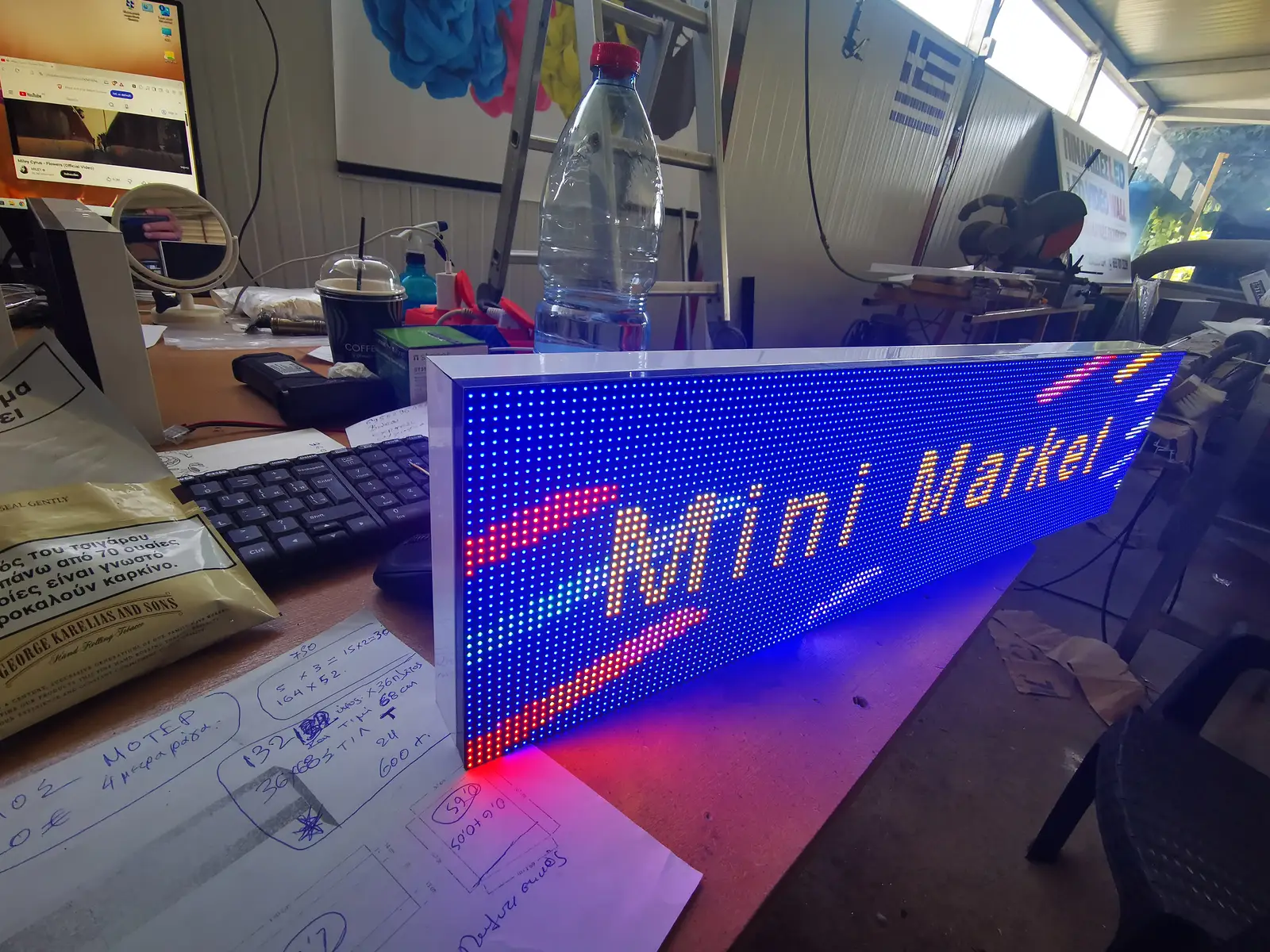 Ηλεκτρονική πινακίδα LED, με διαστάσεις 64x16 και τύπο Pixel P4, έγχρωμο - Image 7