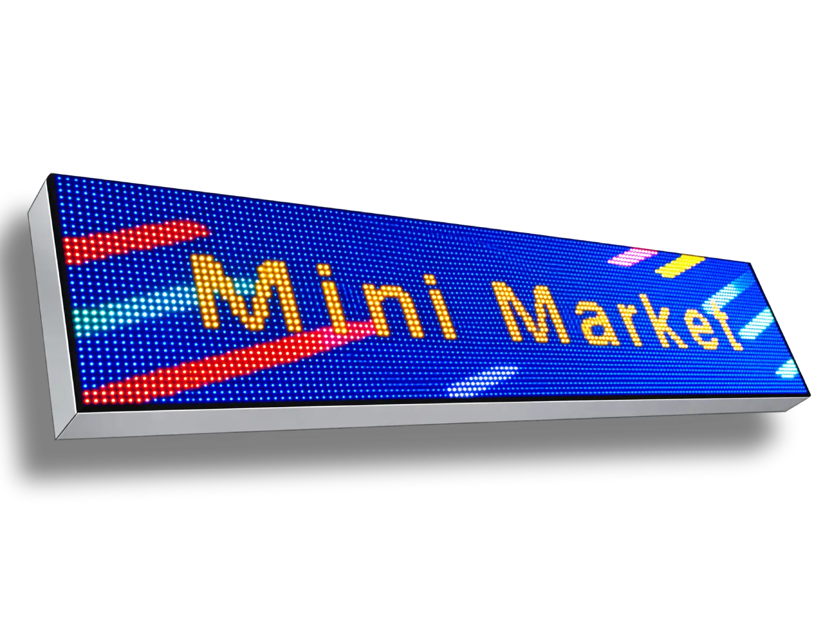 Ηλεκτρονική πινακίδα LED, με διαστάσεις 64x16 και τύπο Pixel P4, έγχρωμο - Image 2