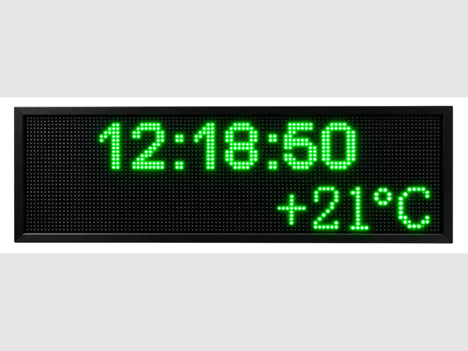 Ηλεκτρονική πινακίδα LED, με διαστάσεις 128x32 και τύπο Pixel P10, σε πράσινο χρώμα, διπλής όψης, εξωτερικού χώρου - Image 3